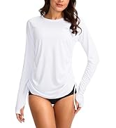 SANTINY Women's UPF50+ Rash Guard SPF Long Sleeve Swimsuits Top UV Sun Protection Swim Shirts for...