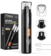 IREDOON Pet Dog Nail Grinder, Professional 3-Speed Mode Electric Rechargeable Pet Nail Trimmer Cl...