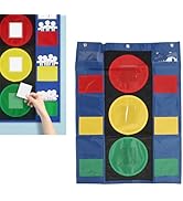 Behavior Management Pocket Chart, Stoplight Behavior Charts, with Dry Erase Cards and Pen Classro...