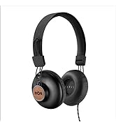 House of Marley Positive Vibration 2: Over-Ear Wired Headphones with Microphone, Plush Ear Cushio...