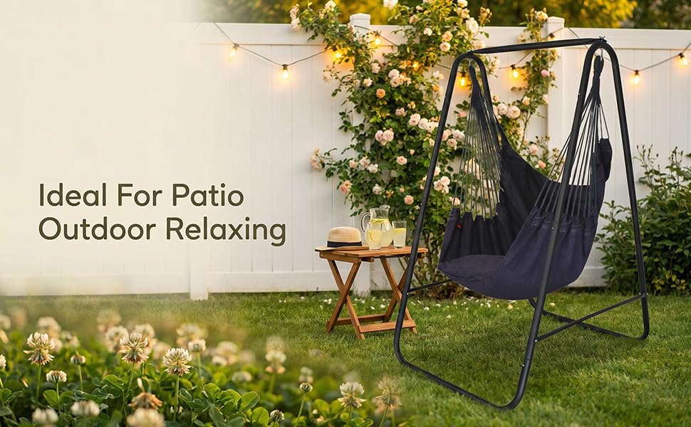 grey hammock stand
