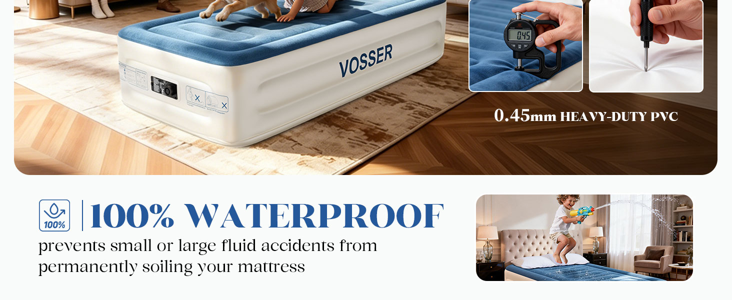 air mattress Twin with built in pump