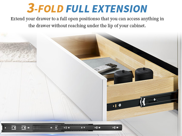 3-FOLD FULL EXTENSION