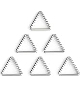 BEYOURD 2 inch Metal Triangle Rings, Solid Welded Stainless Steel Triangle Loop
