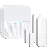 AIDA Door Alarms When Opened Wireless Ring Chime Sensor Alarm for Business/Home/Kids - 600ft Rang...