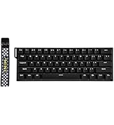 EPOMAKER Aula MINI60 HE Hall Effect Gaming Keyboard, 2.4GHz/BT, 8K Hz Polling, SOCD & DKS, Adjust...