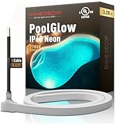 Shine Decor IP68 Waterproof LED Strip Light, 24V Pool Rated Submersible Silicone Neon, Underwater...