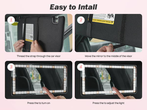 Car Sun Visor Vanity Mirror