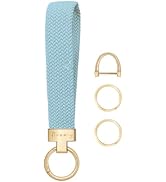 Hovmwey Elastic Wristlet Keychain for Women Men, Cute Car Key Chain, Braided Wrist Strap Lanyard ...