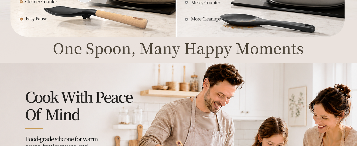 cooking spoon for nonstick cookware