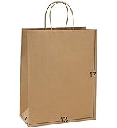 Paper Bags 25Pcs 13x7x17 BagDream Gift Bags, Party Bags, Shopping Bags, Retail Bags, Merchandise ...