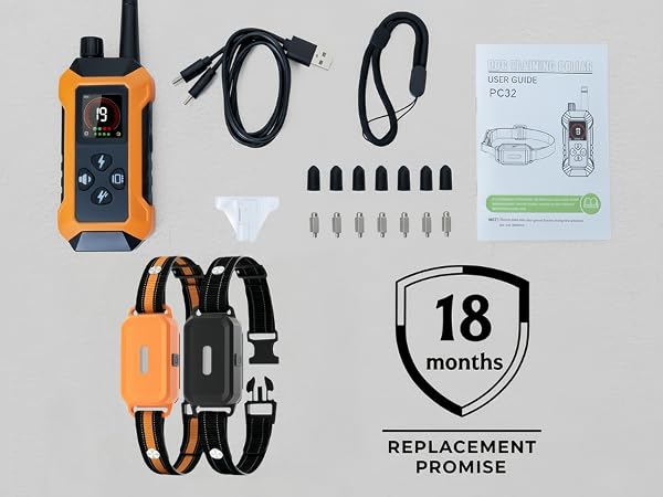 waterproof dog collars with two collars