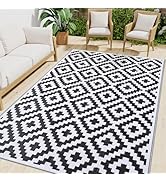 Smiry Waterproof Outdoor Rug 5x8 ft, Reversible Plastic Straw Patio Camping Rugs, Outdoor Indoor ...