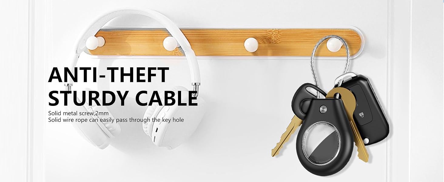 Airtag Keychain with Secure Lock