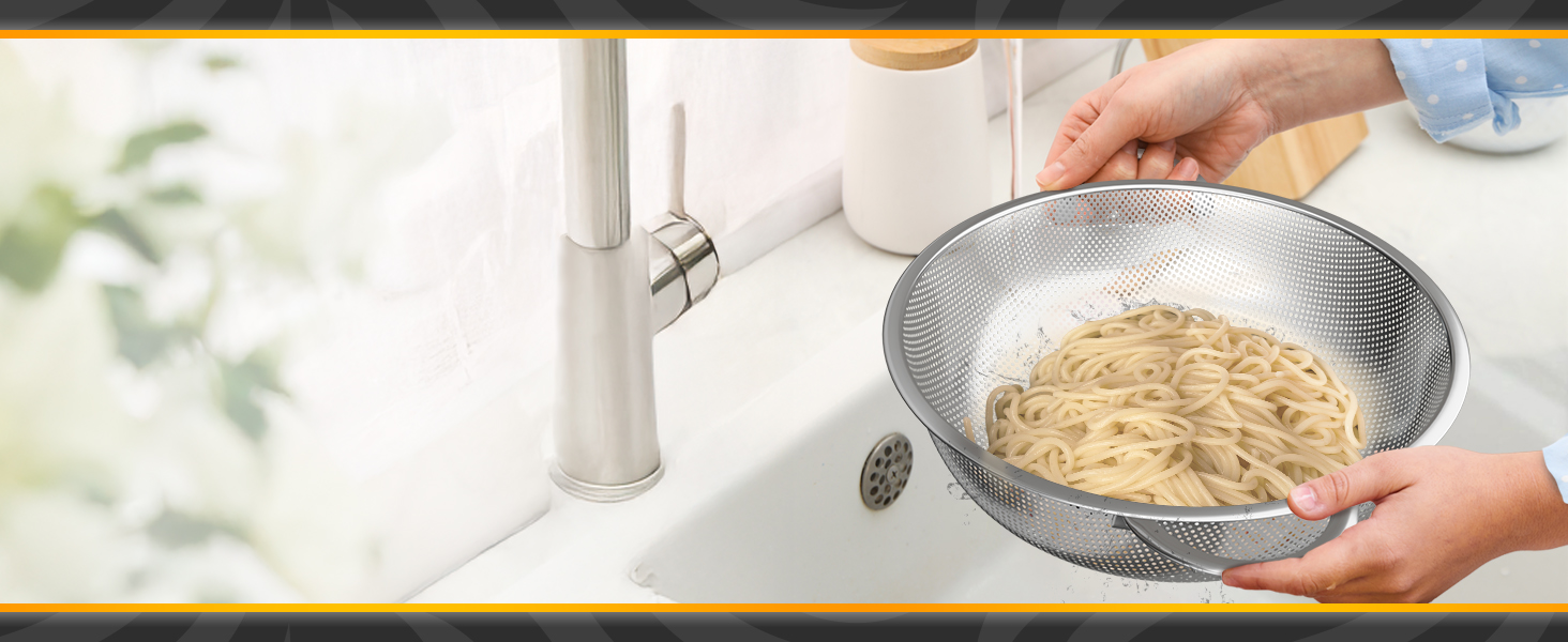 colanders & food strainers collinder/strainer metal pasta strainer kitchen strainers and colanders