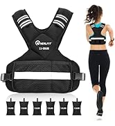 NEALFIT Weighted Vest for Women and Men, 5-10lb/11-20lb/18-30lb Adjustable Weighted Vest with Ref...