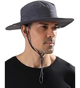 SENWAI Sun Hats for Men UPF 50+ UV Protection Wide Brim Waterproof Foldable Bucket Hat Outdoor Fi...