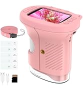 BEBANG Kids Handheld Digital Microscope with 2.4" 4K Screen, Rechargeable Mini Pocket Miniscope P...
