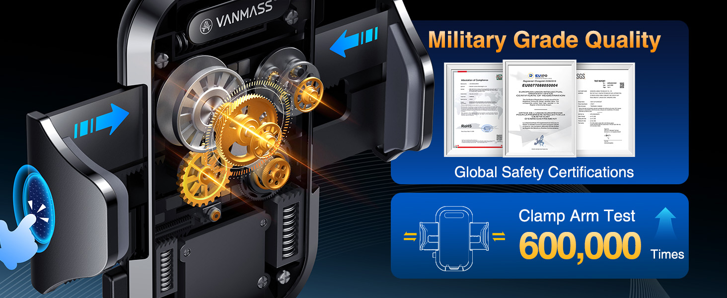 VANMASS Car Phone Holder 2026 Ultimate Military-Grade