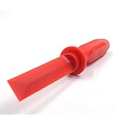 CKAuto Non-Marring Super Grip Plastic Chisel Scraper, Wheel Weight Remover,Red