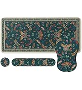 iLeadon Desk Pad Mat for Keyboard and Mouse,4in1 Green Large Mouse Pads Set for Desk,Ergonomic Wr...