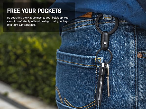 magnetic key holder quick release keychain keyring swivel key ring edc car keychain men keychains