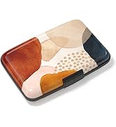 Atufsuat Credit Card Holder, Mini Aluminum Card Wallet RFID Blocking Slim Metal Hard Card Case fo...
