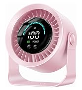 Refluxe Mini Desk Fan, Small USB Rechargeable Quiet Desktop Fan, Cooling Table Electric Fan with ...