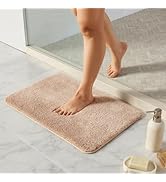 TYUU Beige Bathroom Rugs, Ultra Soft Bath Rugs Non Slip Washable, Super Absorbent Quick Dry Small...