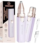 VG VOGCREST Eyebrow Hair Trimmer: Rechargeable Facial Hair Removal Device for Removing Unwanted P...