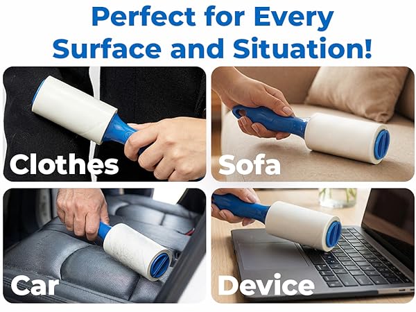 PetLovers lint roller for clothes, sofa, car seats, and devices.