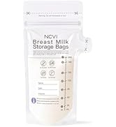 NCVI 25 Count Breastmilk Storage Bags Freezer for Baby, Breast Milk Feeding Bag with Temp-Sensing...