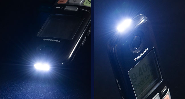 Built-in Flashlight