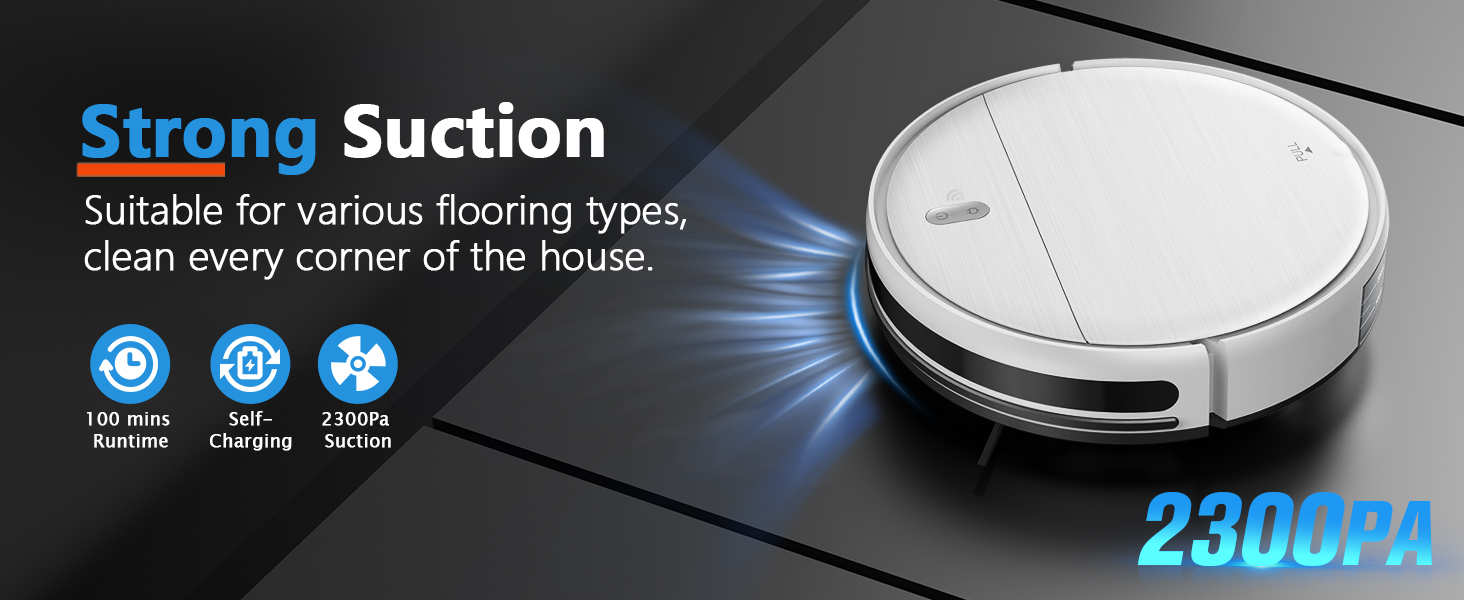 Combines powerful suction with a mopping function for thorough cleaning.