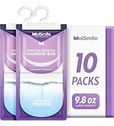 Moisture Absorbers 10 Pack Lavender Fragrance, Hanging Closet Dehumidifier Bags, Eliminates Odors...