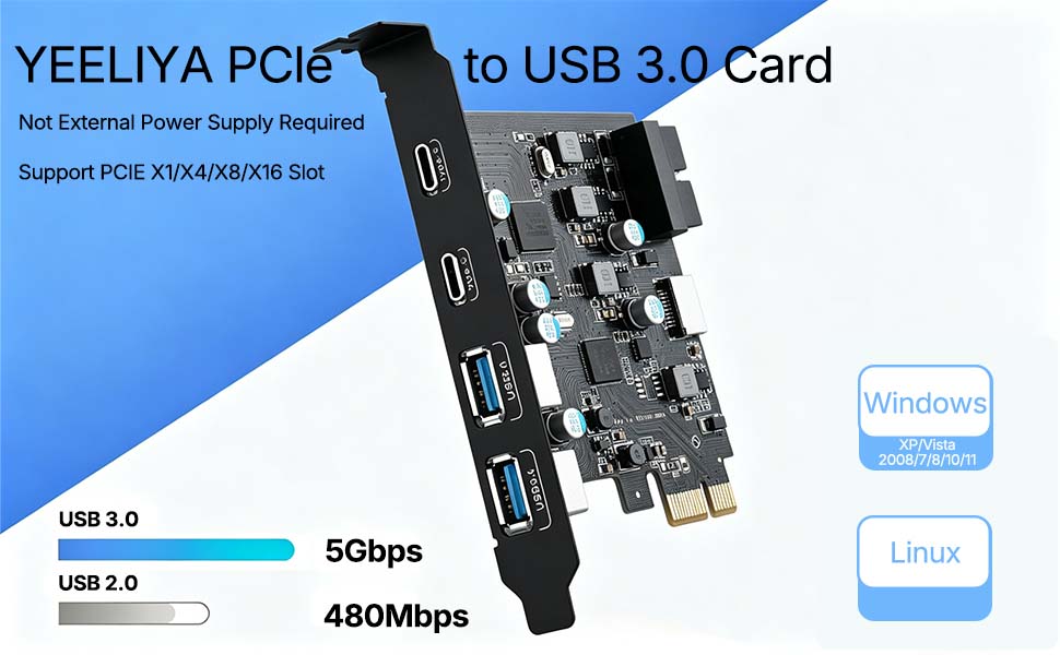 pcie usb expansion card