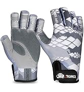 RUNCL Fingerless Gloves RAGUEL, Fishing Gloves, Sun Gloves - UPF 50+ Sun Protection, Microfiber-T...