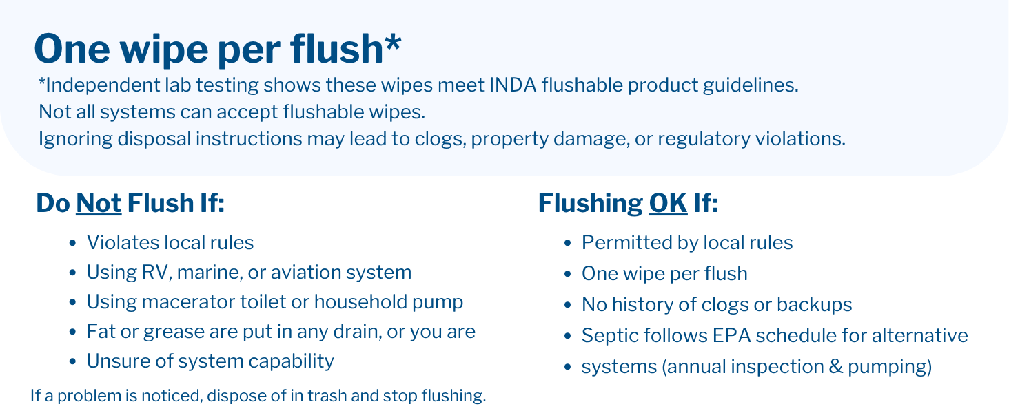 mck flushable b disclaimer