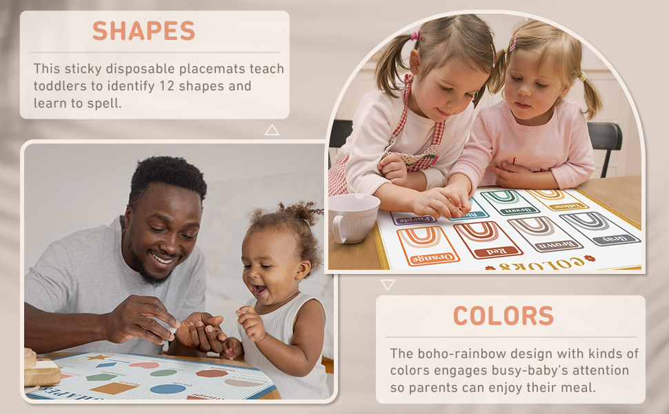 disposable table mats for kids