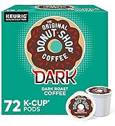 The Original Donut Shop Dark Keurig Single-Serve K-Cup Pods, Dark Roast Coffee, 72 Count