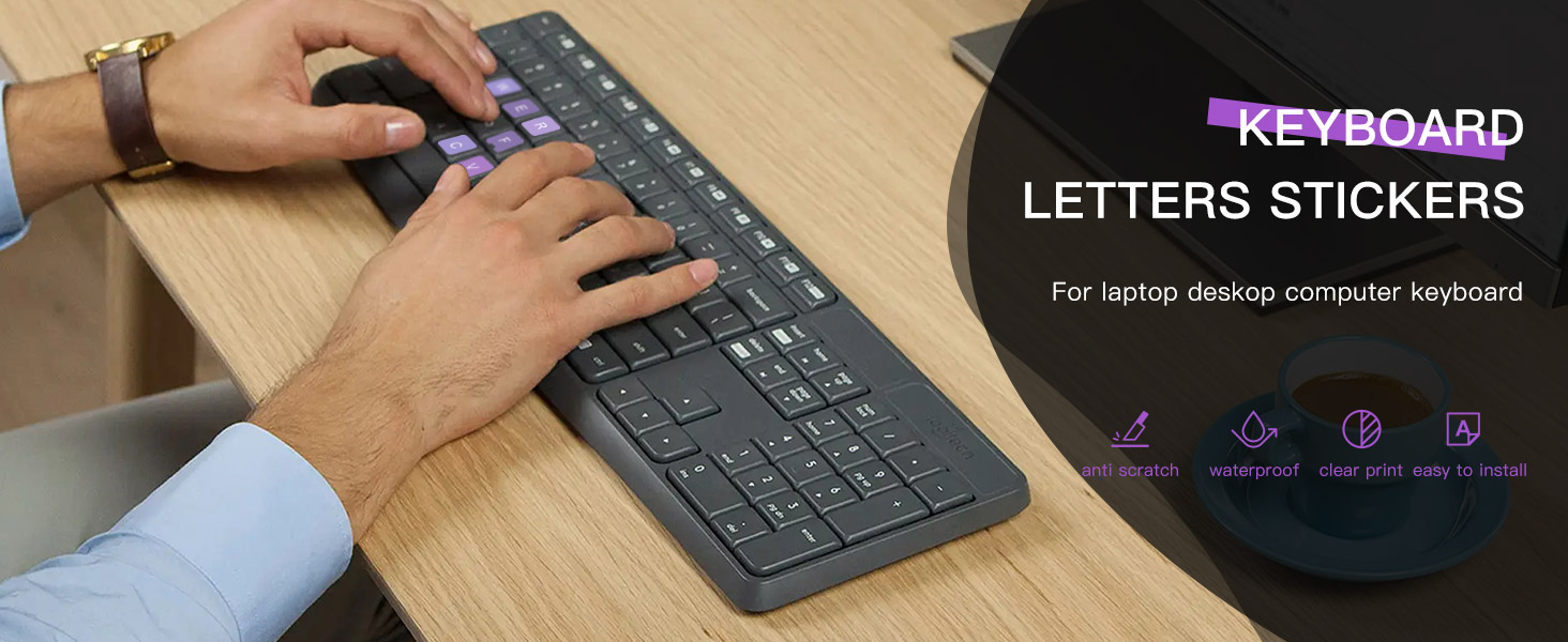 english Keyboard Stickers