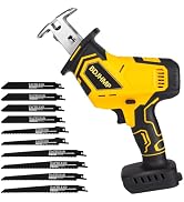 Cordless Reciprocating Saw for Dewalt 20V Max Battery, Brushless Pruning Saw with 10 Saw Blades, ...