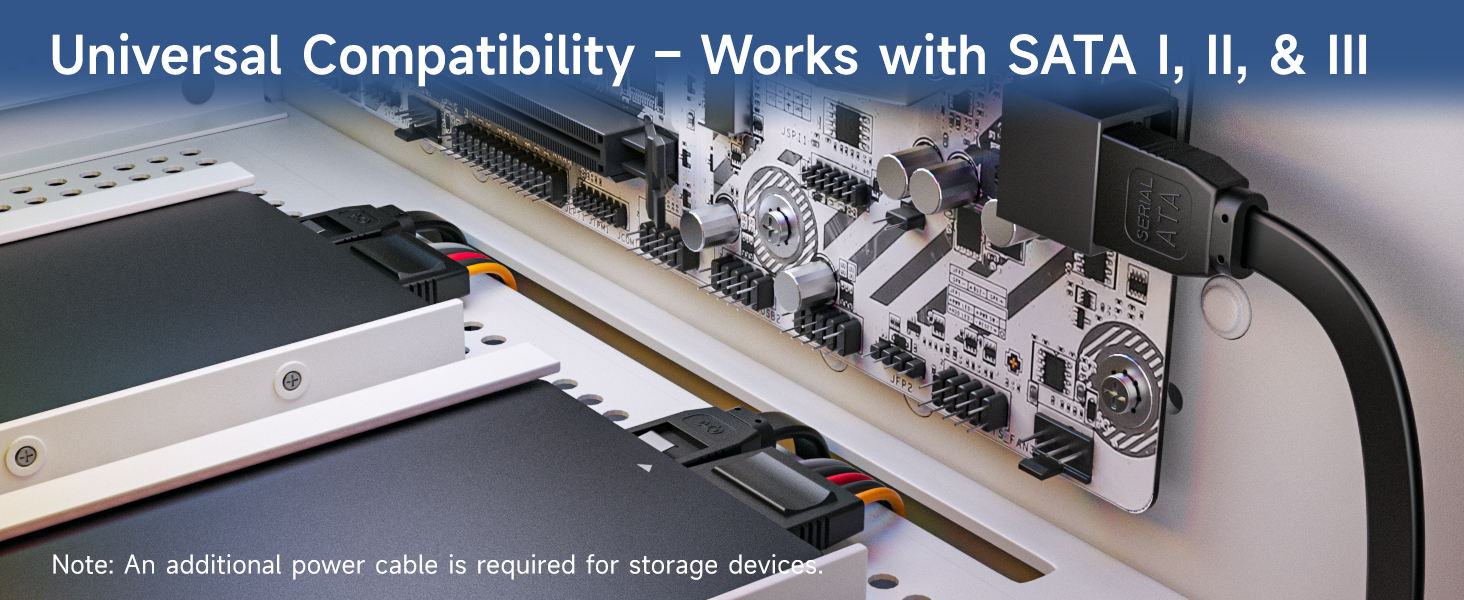 90-degree sata iii cable with locking latch for secure connections in tight spaces