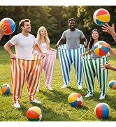 Vipxsa Granny Pants Outdoor Game,Giant Oversized Granny Funny Pants Set with Bouncy Balls & Pump ...