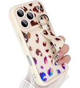 Jefonha Compatible with iPhone 17 Pro Max Case with Finger Hand Strap for Girls Women, Stylsih Co...