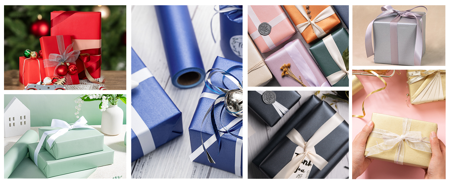 Pearly Lustre Wrapping Paper Roll Solid Color