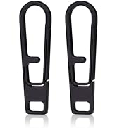 2PCS Heavy Duty Titanium Zipper Pull Replacement - Quick Fix for Backpacks, Luggage, Jackets & Ou...