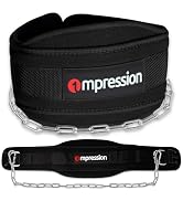 Durable Neoprene Weighted Dip Belt for Weight Lifting with 39" Inch Replaceable Steel chains, Int...