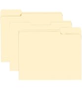 File Folder, RAZCC 150 Pack 1/3 Cut Tab File Folders Letter Size, Manila Folders, Folders with Ta...