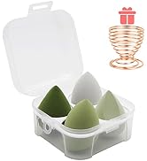5 Pcs Makeup Sponges Blender Set - 4 Pcs Professional Beauty Sponge Foundation Blending Blender w...